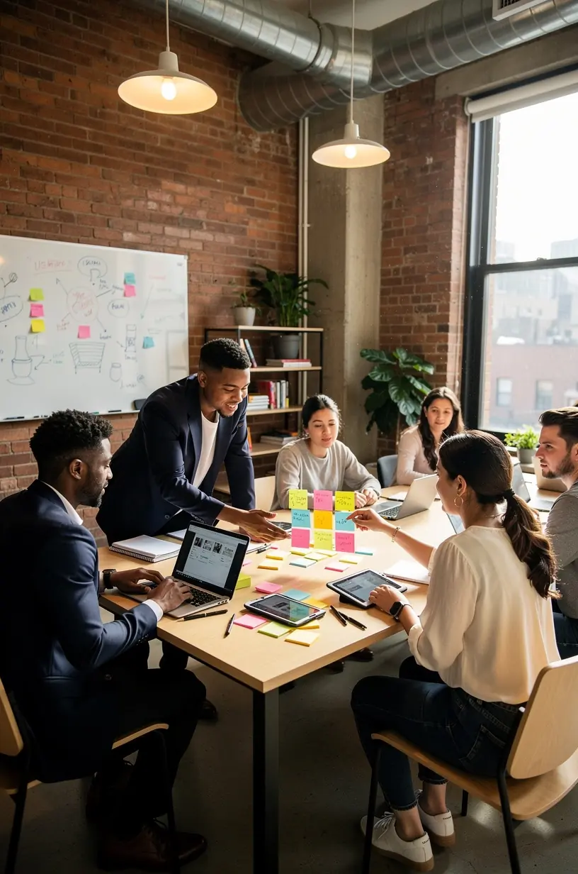 Minimalist workspace showcasing organized, efficient productivity.