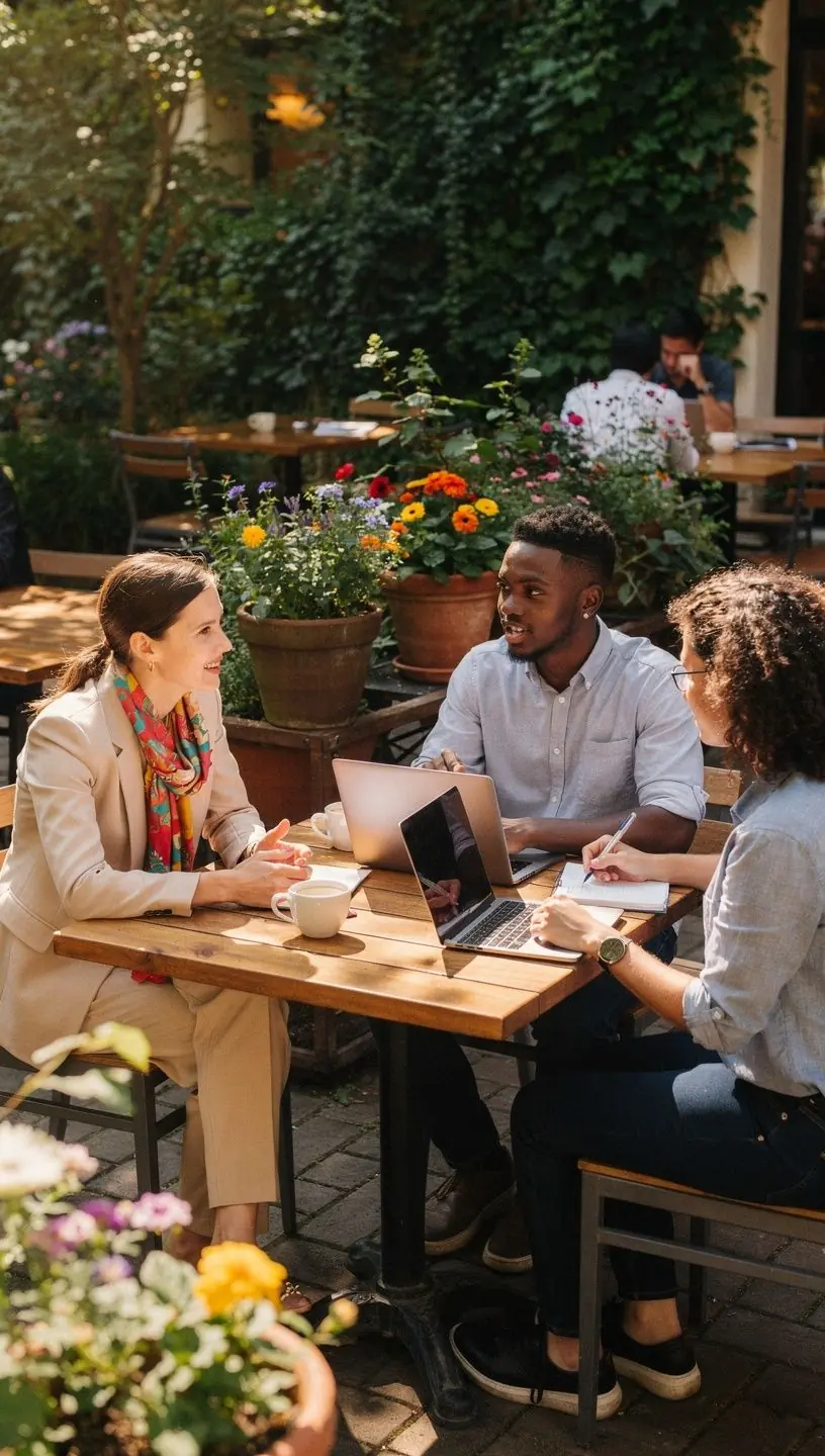 Modern office environment