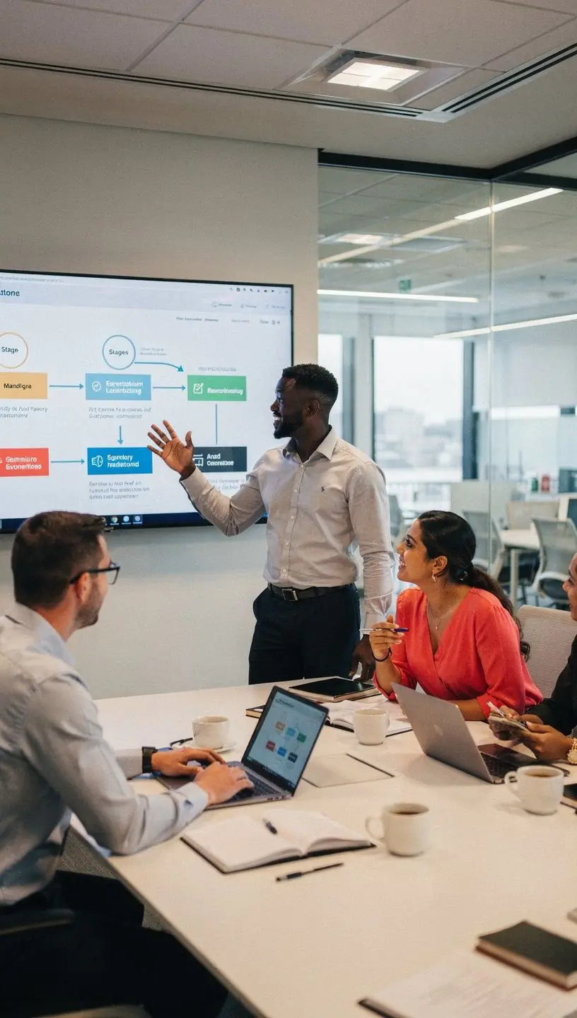 Professional team collaboration